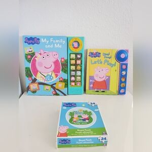 Peppa Pig sound books and a puzzle